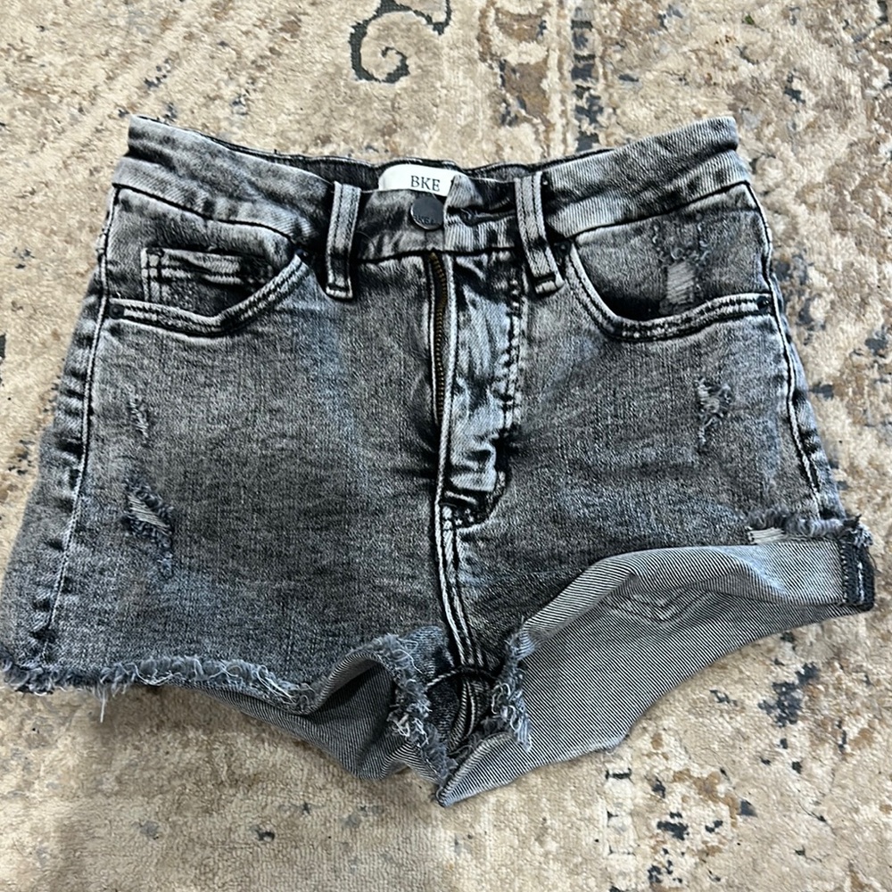 BKE Women's Black Denim Shorts